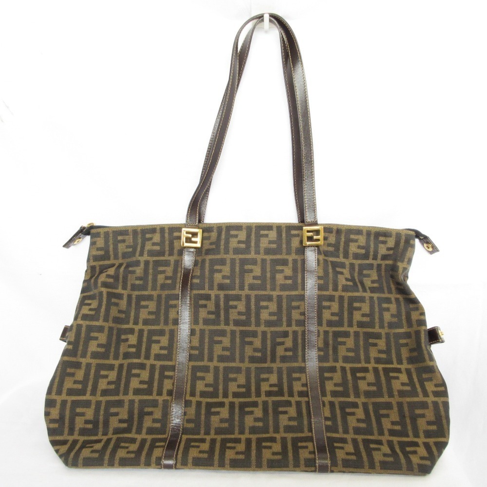FENDI Vintage Zucca Pattern Tote Bag (Brown/Black) - Men's & Women's